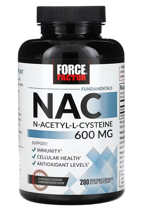 Force Factor Fundamentals NAC 600 mg 200 caps