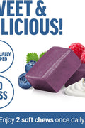 FORCE FACTOR Awesome Colostrum Biotin Grass-Fed Gut Immune Health Recovery Hair Skin & Nails Bovine Colostrum 60 Soft Chews