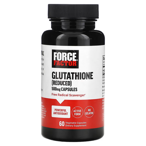 Force Factor Glutathione Reduced Antioxidants 500 mg 60 Vegetable Caps