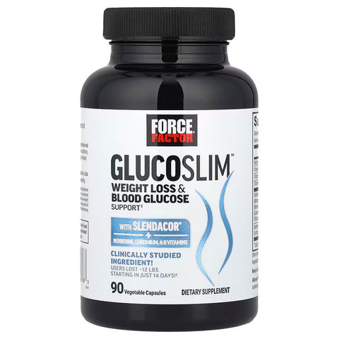 Force Factor Glucoslim Berberine Hcl Weight Loss Blood Glucose Support 90 Vegetable Capsules
