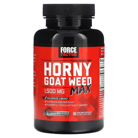 Force Factor Fundamentals Horny Goat Weed Max Maximize Libido 90 Vegetable Capsules