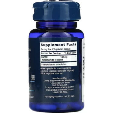 Life Extension Nad+ Cell Regenerator 100 Mg 30 Vegetarian Capsules