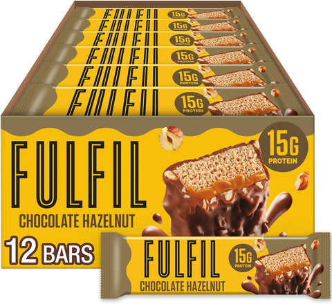 FULFIL Protein Snack Bars 12 x 40 gr Flavored Whey Protein Bar 480 gram - KANADA MENŞEİ