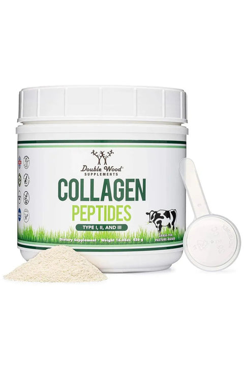 DOUBLE WOOD Bovine Collagen(Kolajen) Peptides 456 g
