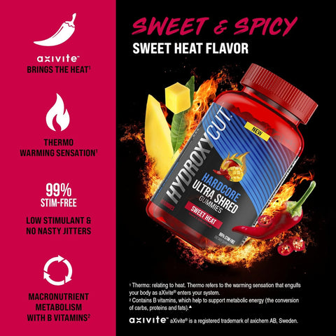 Muscletech Hydroxycut Hardcore Ultra Shred Burner 60 Gummies