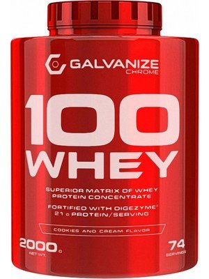 Galvanize Nutrition 100 Whey Protein 74 Servis 2000 gr Kurabiye - Supplementhane