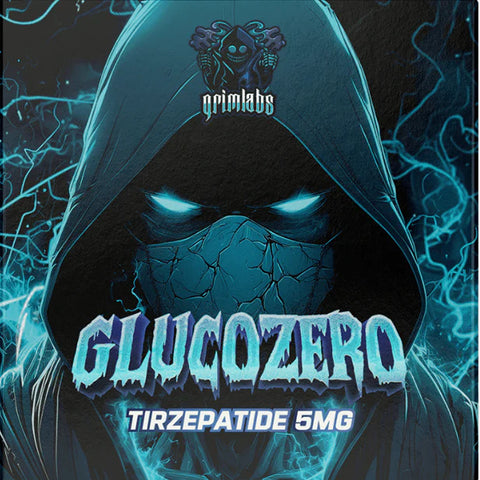 Grimlabs GLUCOZERO - TIRZEPATIDE 5mg & BACTERIOSTATIC WATER