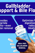 Herbtonics TUDCA Gallbladder Milk Thistle & Pterostilbene Bile Salt for Liver Cleanse Detox Healthy Bile Flow, and Digestive Health 60 Caps - Supplementhane