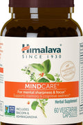 Himalaya MindCare Nootropic Herbal Brain for Memory and Focus Bacopa Ashwagandha 60 Caps
