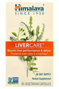 Himalaya LiverCare Detox Enzymes Gut Health 90 Vegetarian Capsules
