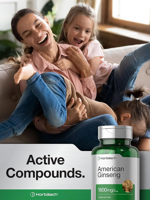 Horbaach American Ginseng 1800 mg 200 Caps