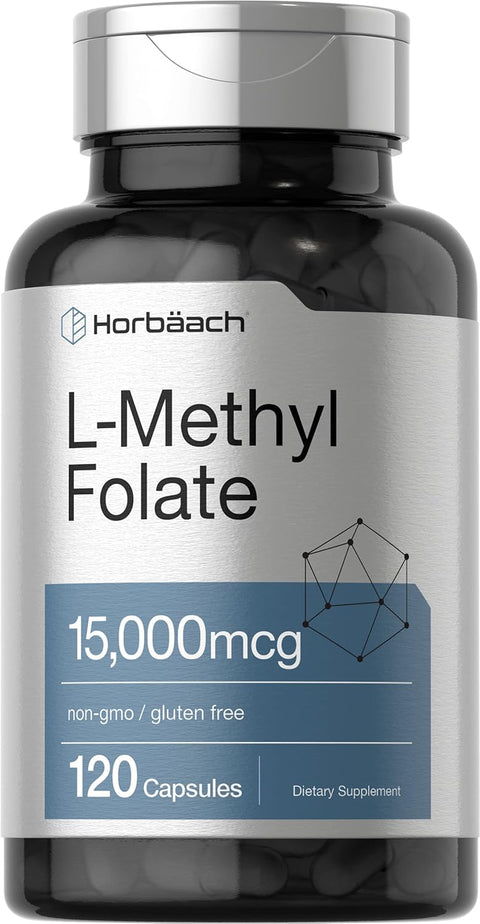Horbaach L-Methylfolate MTHF 15000mcg 120 Caps