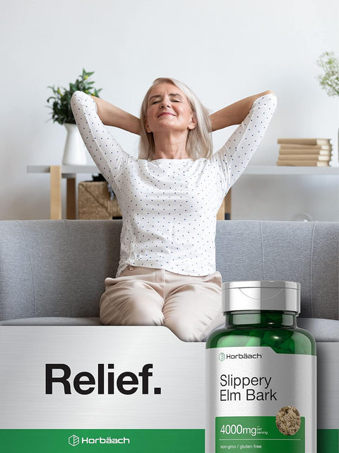 Horbäach Slippery Elm Bark 4000 mg 200 Caps
