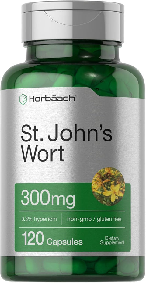 Horbäach St John's Wort Herbal Extract 300 mg 120 Caps