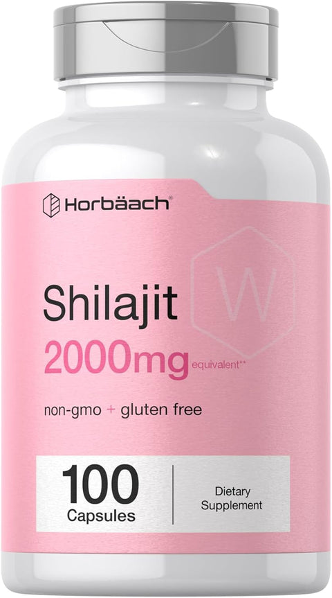 Horbaach Shilajit 5:1 Extract 100 Capsules 2000mg