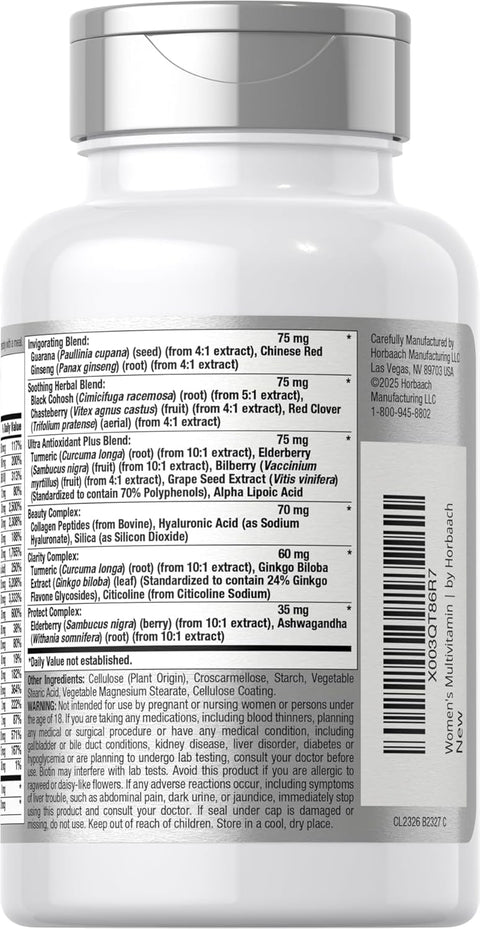 Horbäach Women's Multivitamin Advanced Vitamin Formul 50 Plus 60 Tablet