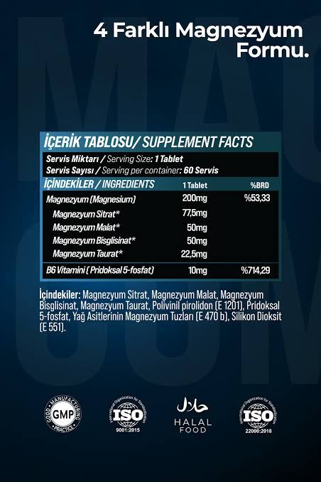 Grimsupps HMB 3000 mg Magnezyum, Çinko ve B6 Vitaminli 90 Tablet