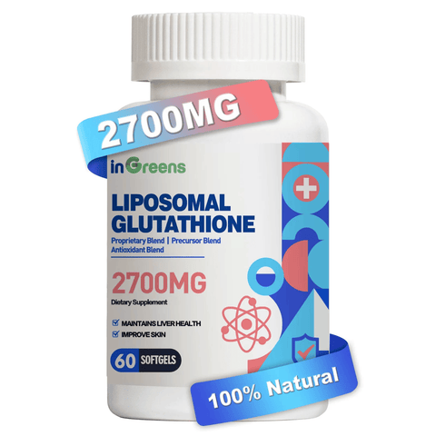 inGreens Liposomal Glutathione Phosphatidylcholine Glycine Resveratrol 2700 mg 60 Softgels