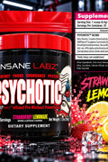 Insane Labz Psychotic Preworkout Strawberry Lemonade – 35 Servis