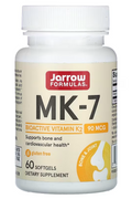 Jarrow Formulas Vitamin K2 MK7 Menaquinone Bone and Cardiovascular Health 90 mcg 60 Softgels