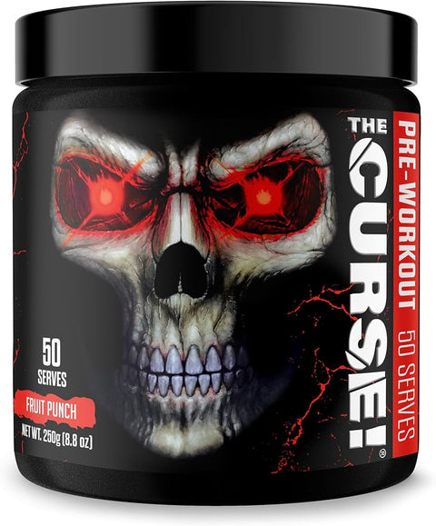 JNX SPORTS The Curse! PreWorkout Caffeine Beta-Alanine Creatine L-Citrulline Boost Energy Strength & Focus