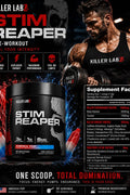 KILLER LABZ HIGH STIM ENERGY MATRIX PUMP PREWORKOUT REAPER 30 SERV. - Supplementhane