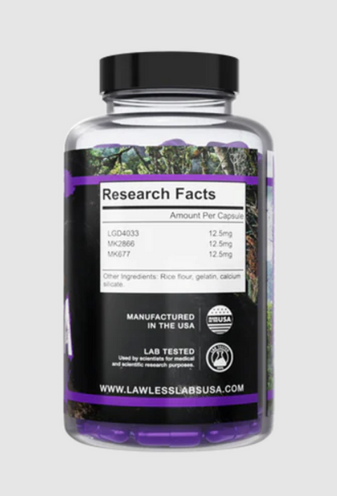 Lawless Labs Trifecta 60 Kapsül - Ligandrol + Mk2866 + Mk677