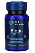 Life Extension Biotin 600 mcg 100 Capsules