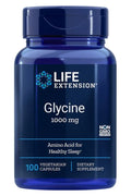 Life Extension Glycine 1000 mg Amino Acid That Promotes Healthy Sleep 100 Caps