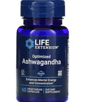 Life Extension Optimized Ashwagandha 60 Vegetarian Capsules