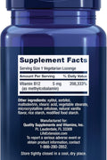 Life Extension Vitamin B12 Bioactive Methylcobalamin Nerve Health Cognitive 5 mg Quick-Dissolving 60 lozenges