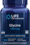 Life Extension Glycine 1000 mg Amino Acid That Promotes Healthy Sleep 100 Caps