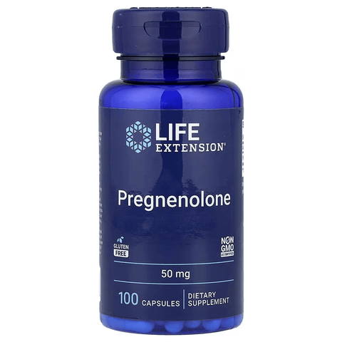 Life Extension Pregnenolone Brain & Cognitive Memory Health and Brain Plasticity  100 Caps