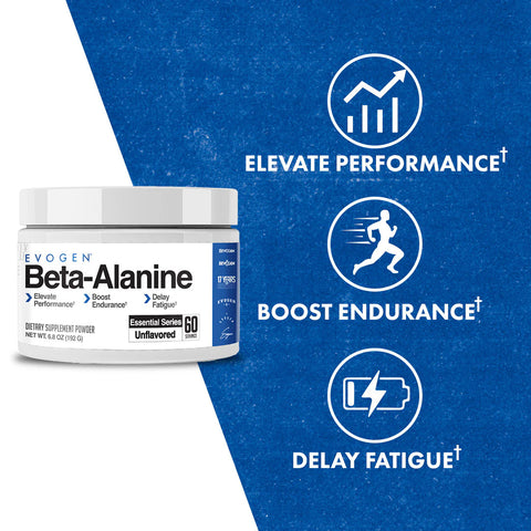 Extra Boost Performance Enhancer Evogen Beta Alanine Powder Performance Enhancer Boost Endurance, Delay ...