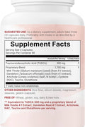 Micro Ingredients TUDCA Bile Salts 7-in-1 Complex with NAC Milk Thistle Glutathione Dandelion & Artichoke 2,000mg 240 Caps - Supplementhane