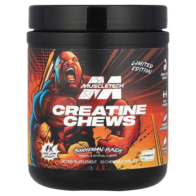MuscleTech Limited Edition Creatine Chews Boogieman Punch 90 Chewable ...