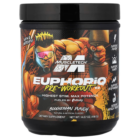 MuscleTech EuphoriQ PreWorkout V2 Boogieman Punch 416 g