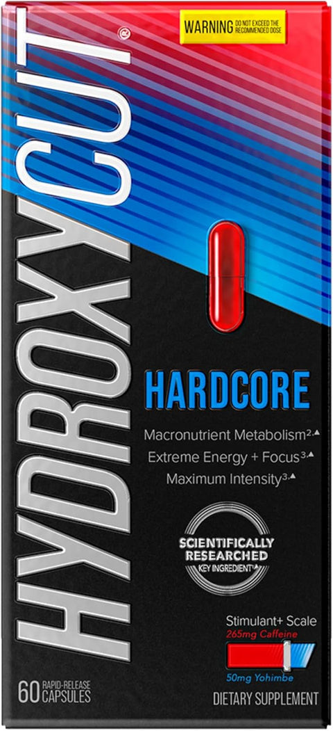 Muscletech Hydroxycut Hardcore Thermogenic Calorie Burn 60 Rapid-Release Caps