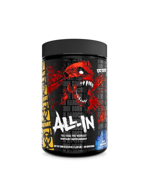 Mutant All-In Full-Dose PreWorkout 500 gram - Blue Raspberry