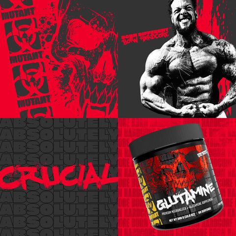 Mutant Premium micronize Glutamine 100% Pure, Muscle Repair, Unflavoured 300 gr