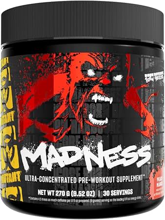 MUTANT Madness Ultra-Concentrated PreWorkout Peach Mango 270 gram - Supplementhane