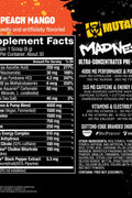 MUTANT Madness Ultra-Concentrated PreWorkout Peach Mango 270 gram - Supplementhane