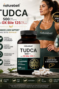 Naturebell TUDCA 500mg with OX Bile 125mg Liver Cleanse Detox & Repair 120 Caps - Supplementhane