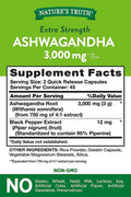 Nature’s Truth Ashwagandha Root 3000 mg 90 Quick Release Capsules