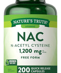 NATURES TRUTH N-Acetyl Cysteine 1200 mg NAC 200 Kapsül