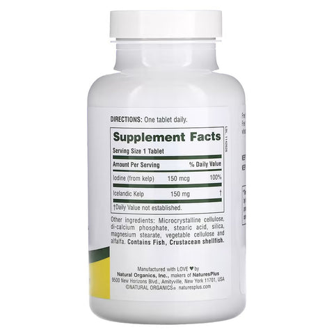 NaturesPlus Icelandic Kelp, Thyroid Support  300 Tablet