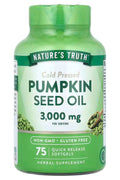 Nature's Truth Pumpkin Seed Oil Greens Superfoods Omega Fish Oil EPA DHA Cold Pressed 75 Quick Release Softgels