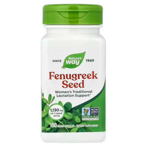 Nature's Way Fenugreek Seed Çemen otu Trigonella foenum-graecum 100 Vegan Caps