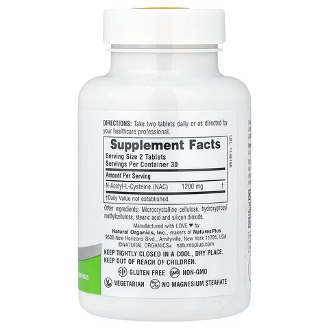 NaturesPlus Pro NAC 1200 Mg 60 Tablet