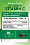 Nature's Truth Liposomal Vitamin C 1650mg 60 Softgels